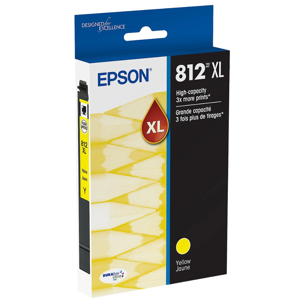 New, Pre-Owned - Epson T812XL Yellow High Yield Ink Cartridge (T812XL420-S)