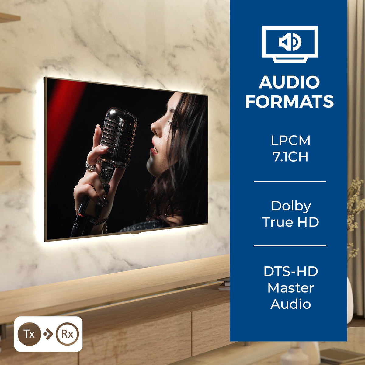 4K@30Hz 1x8 HDMI™ Extender Splitter (Loop) - 230ft (cat6)-HD18-EX165-K
