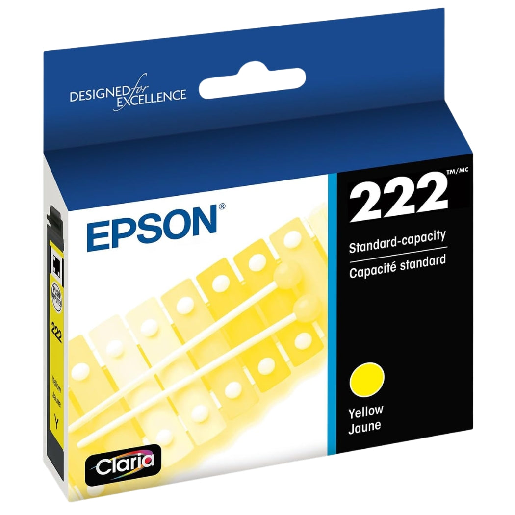 New, Pre-Owned - Epson T222 Yellow Claria Ink Cartridge, T222420-S
