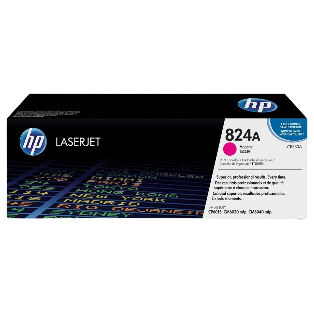 New, Pre-Owned - HP 824A Standard Yield Magenta Toner Cartridge, CB383A