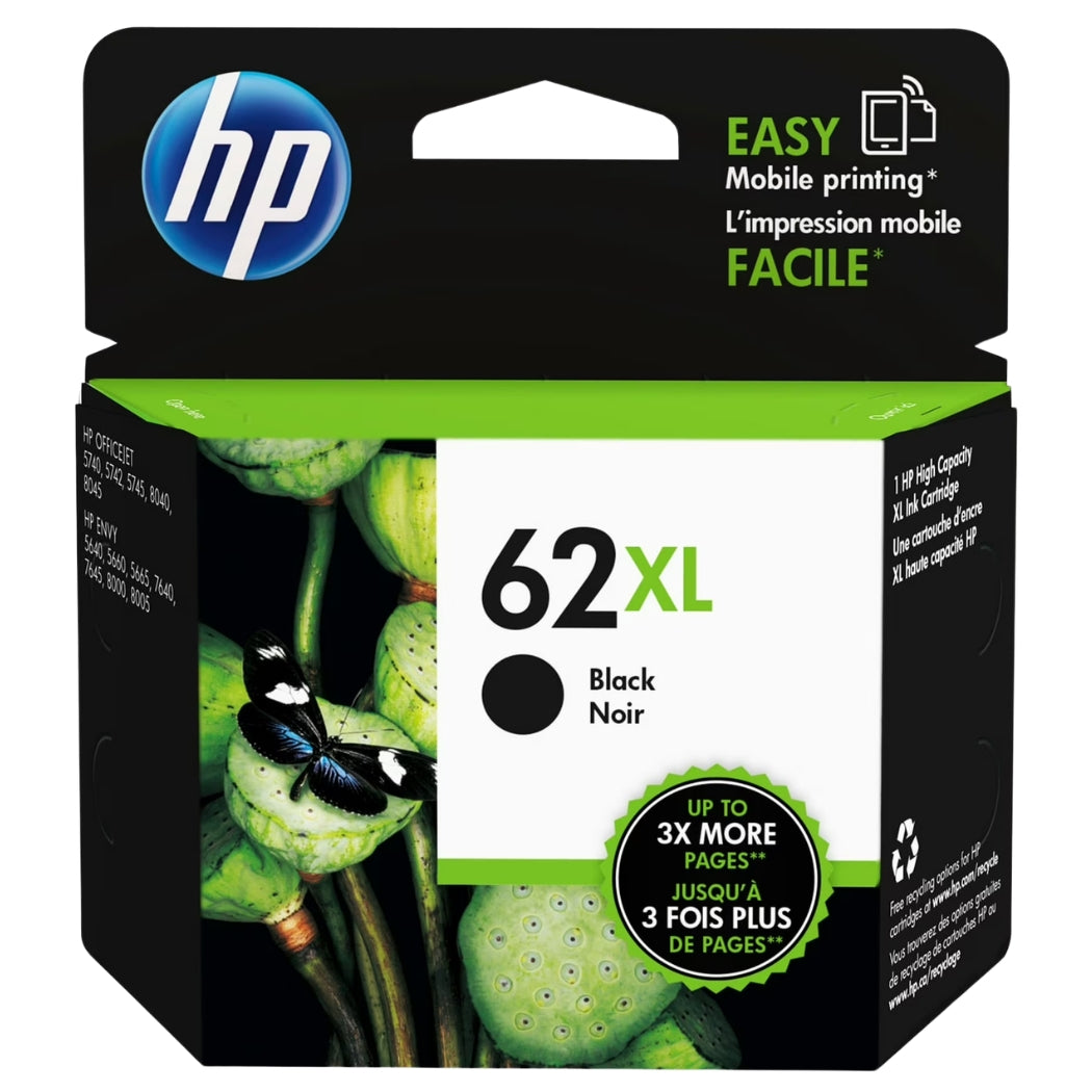 New, Pre-Owned - HP 62XL (C2P05AN) Black Ink Cartridge