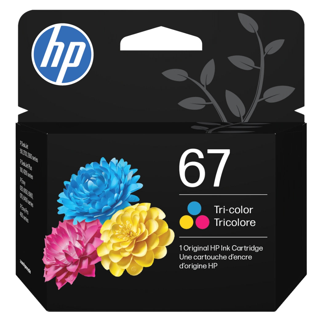 New, Pre-Owned - HP 67 (3YM55AN) Tri-Color Ink Cartridge