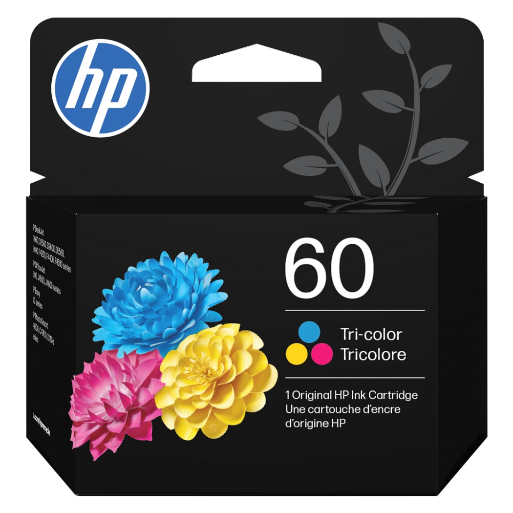 New, Pre-Owned - HP 60 (CC643WN) Color Ink Cartridge
