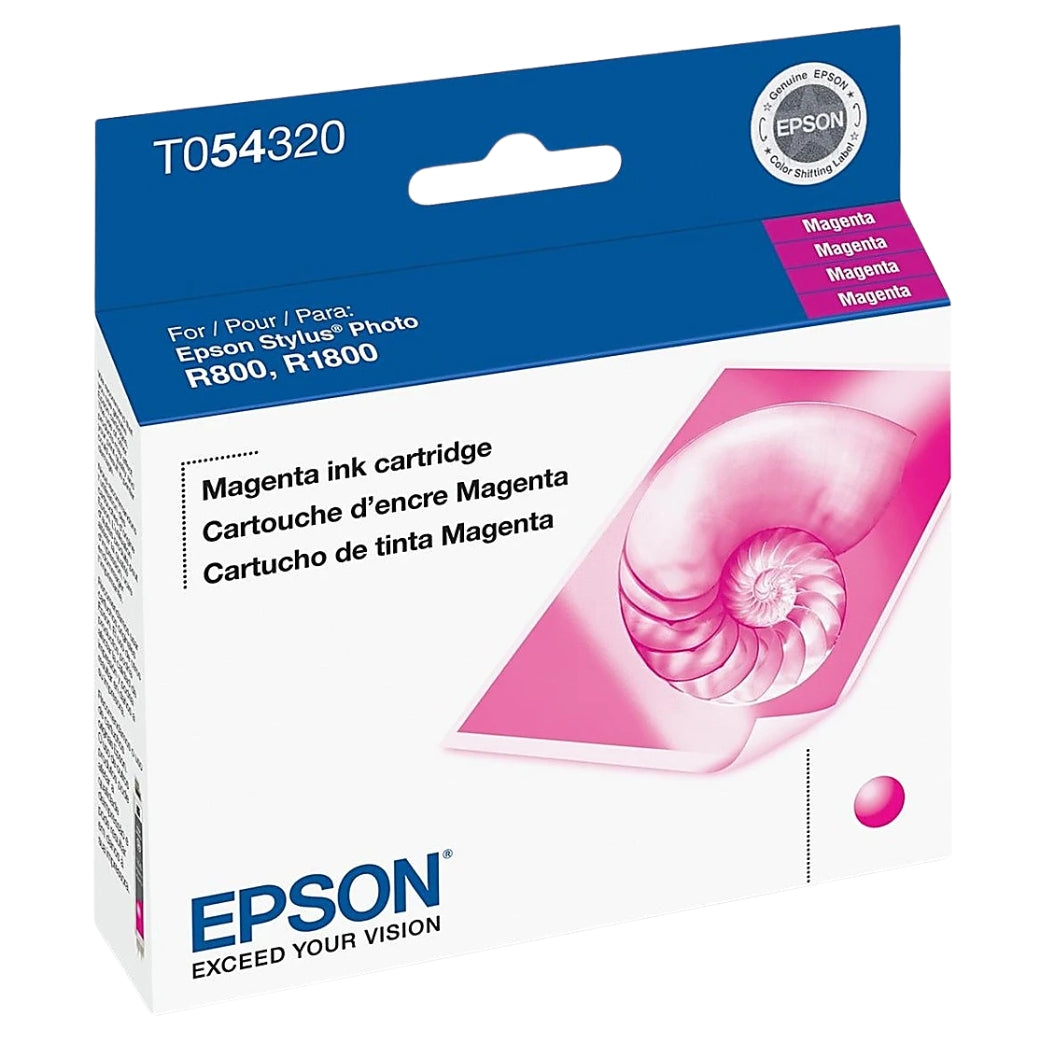 New, Pre-Owned - OEM Epson (T0543) Magenta Ink Cartridge, T054320
