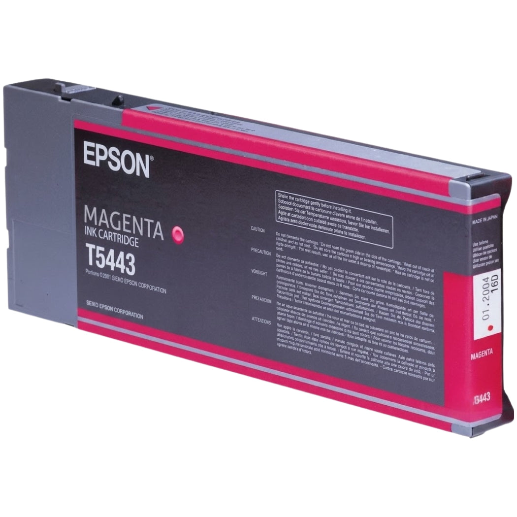 New, Pre-Owned - Epson T5443 High-Yield Magenta 220ml Ink Cartridge, T544300