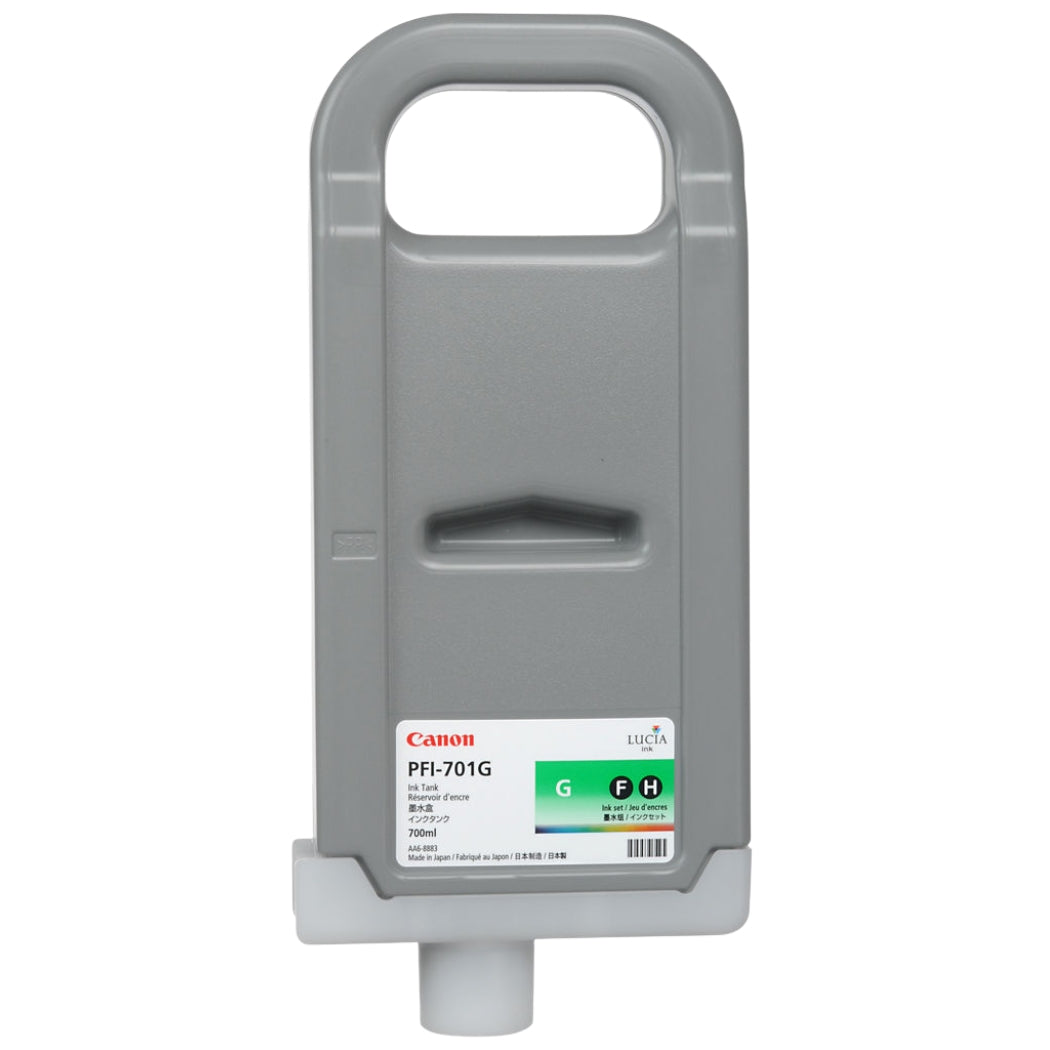 New, Pre-Owned - Canon 700ml PFI-701 Green High-Yield Ink Cartridge, 0907B001AA