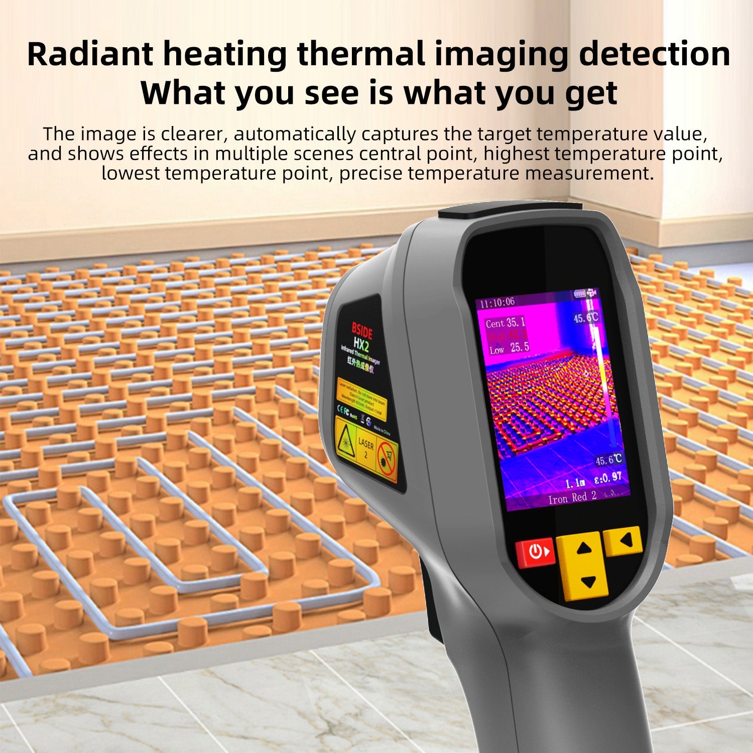 BSIDE HX2 Thermal Imaging Camera 240×320 Infrared Imager for PCB & Pipeline Detection
