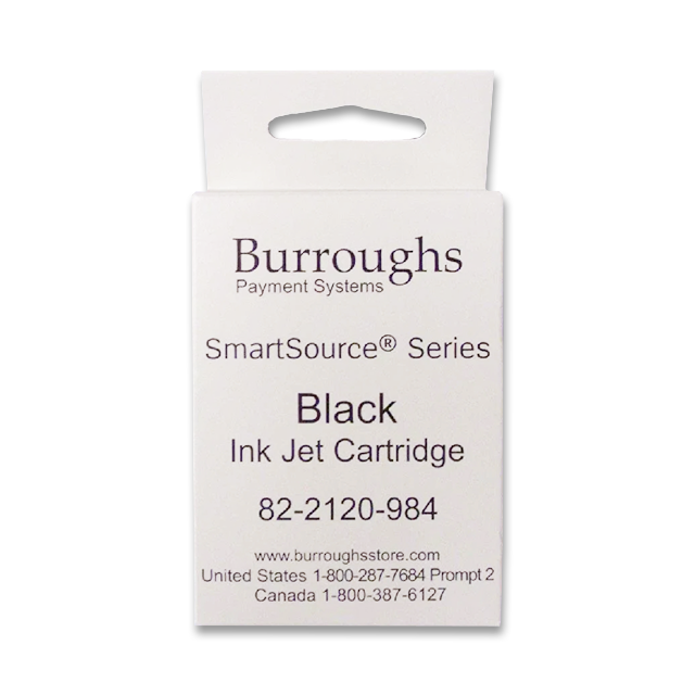 New, Pre-Owned - Burroughs SmartSource Series Black Ink Cartridge 82-2120-984