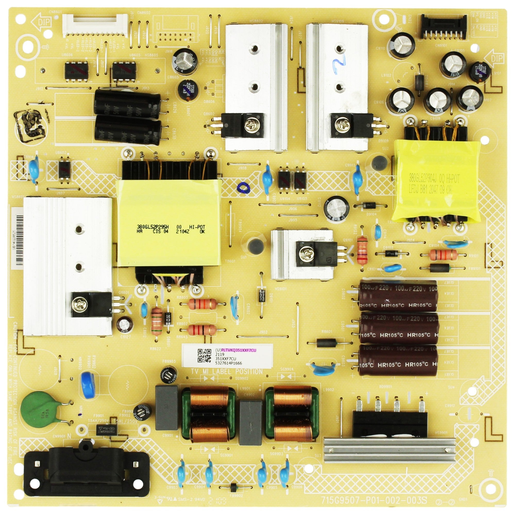 Insignia PLTVKQ351XXF7 PLTVKQ351XXF7CU Power Supply Board