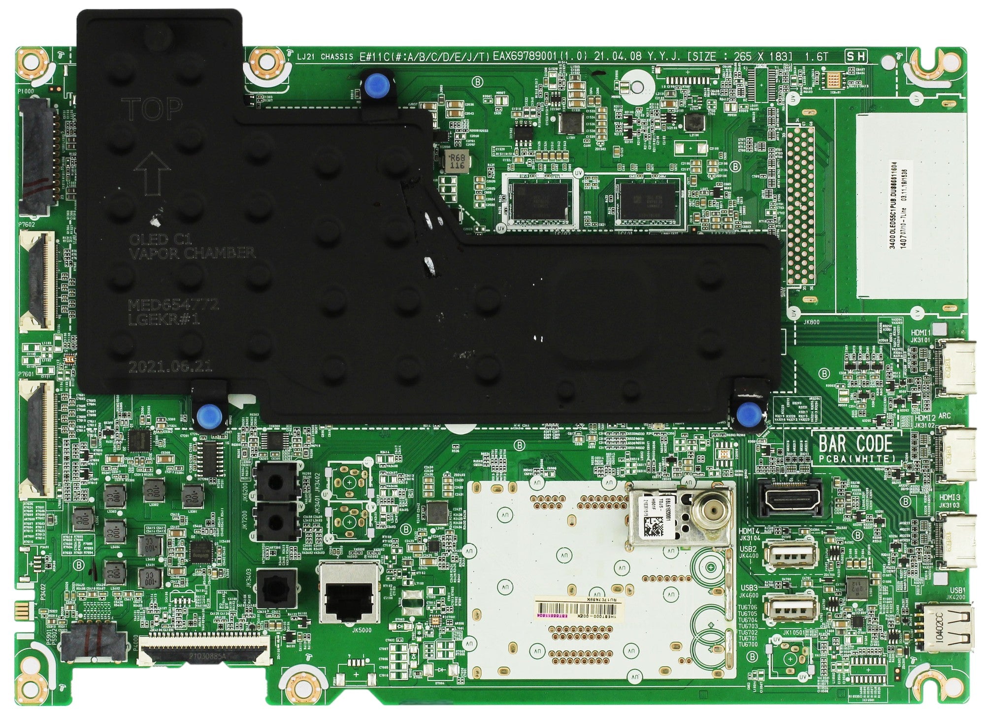 LG EBT66611604 Main Board for OLED55C1AUB.DUSQLJR