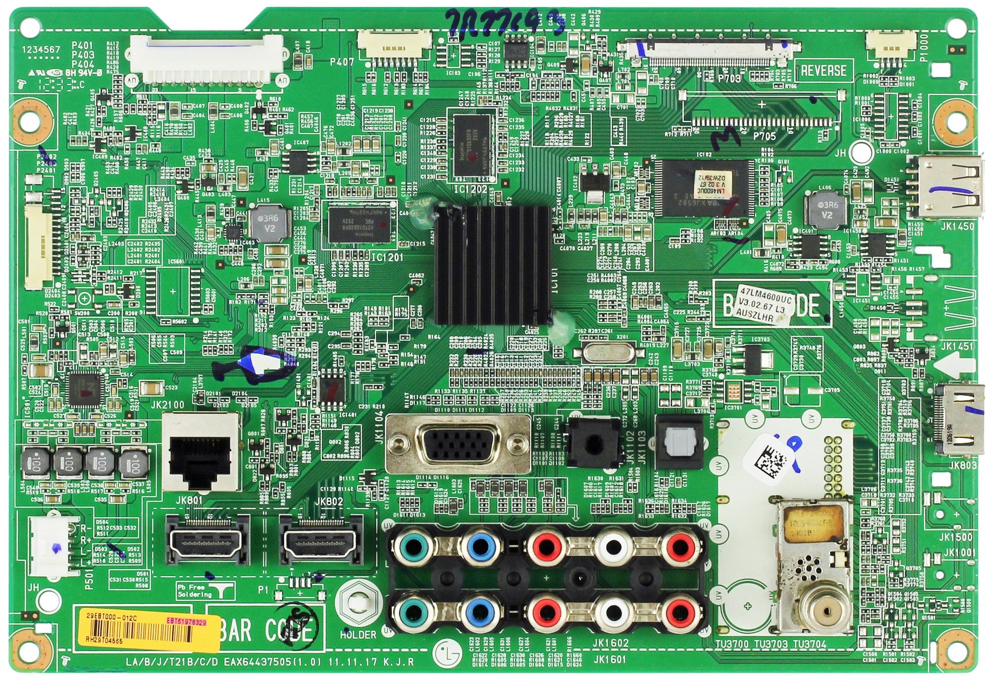 LG EBT61978329 (EAX64437505(1.0)) Main Board for 47LM4600-UC