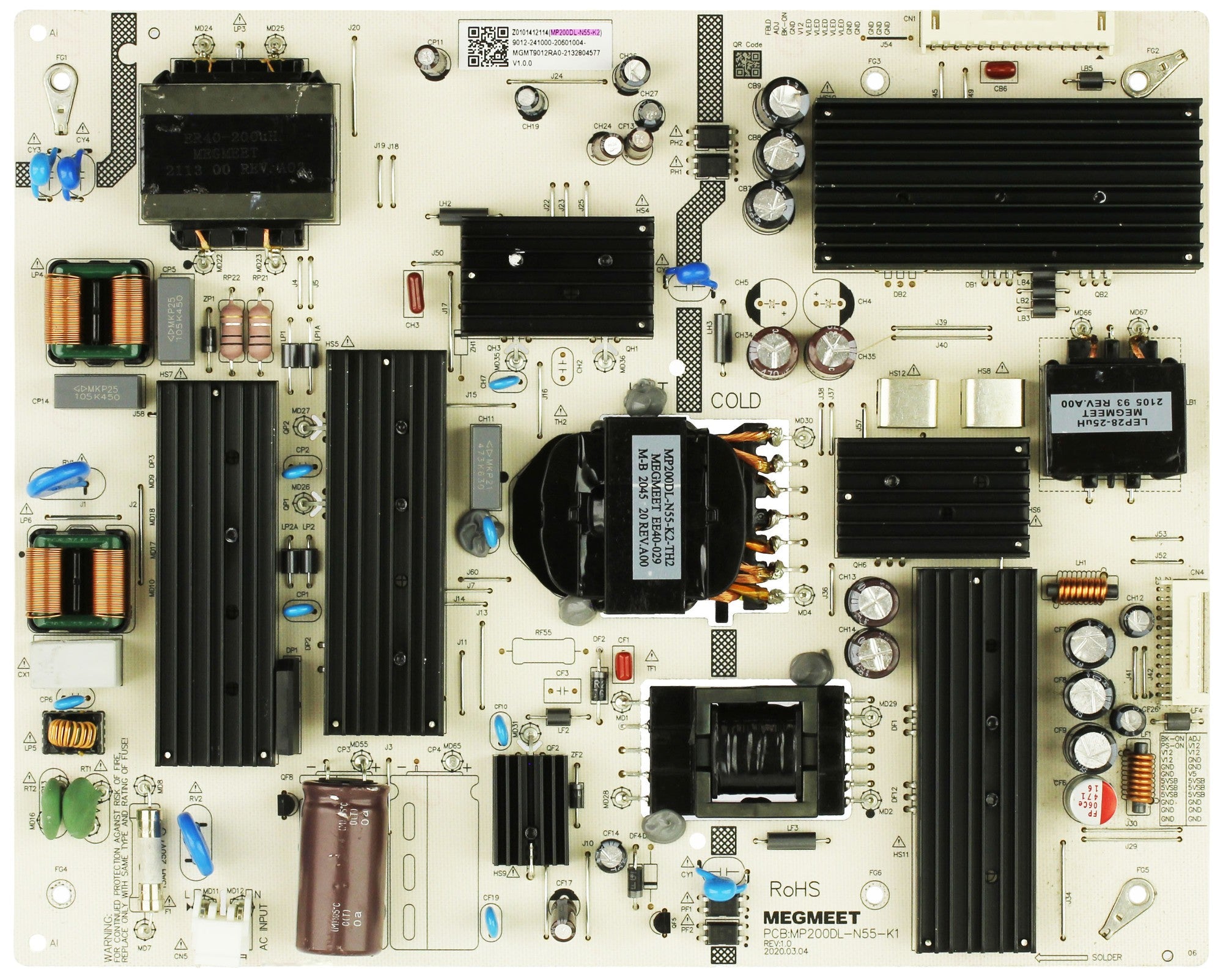 NEC MP200DL-N55-K2 Power Supply Board E558 Commercial Display Monitor