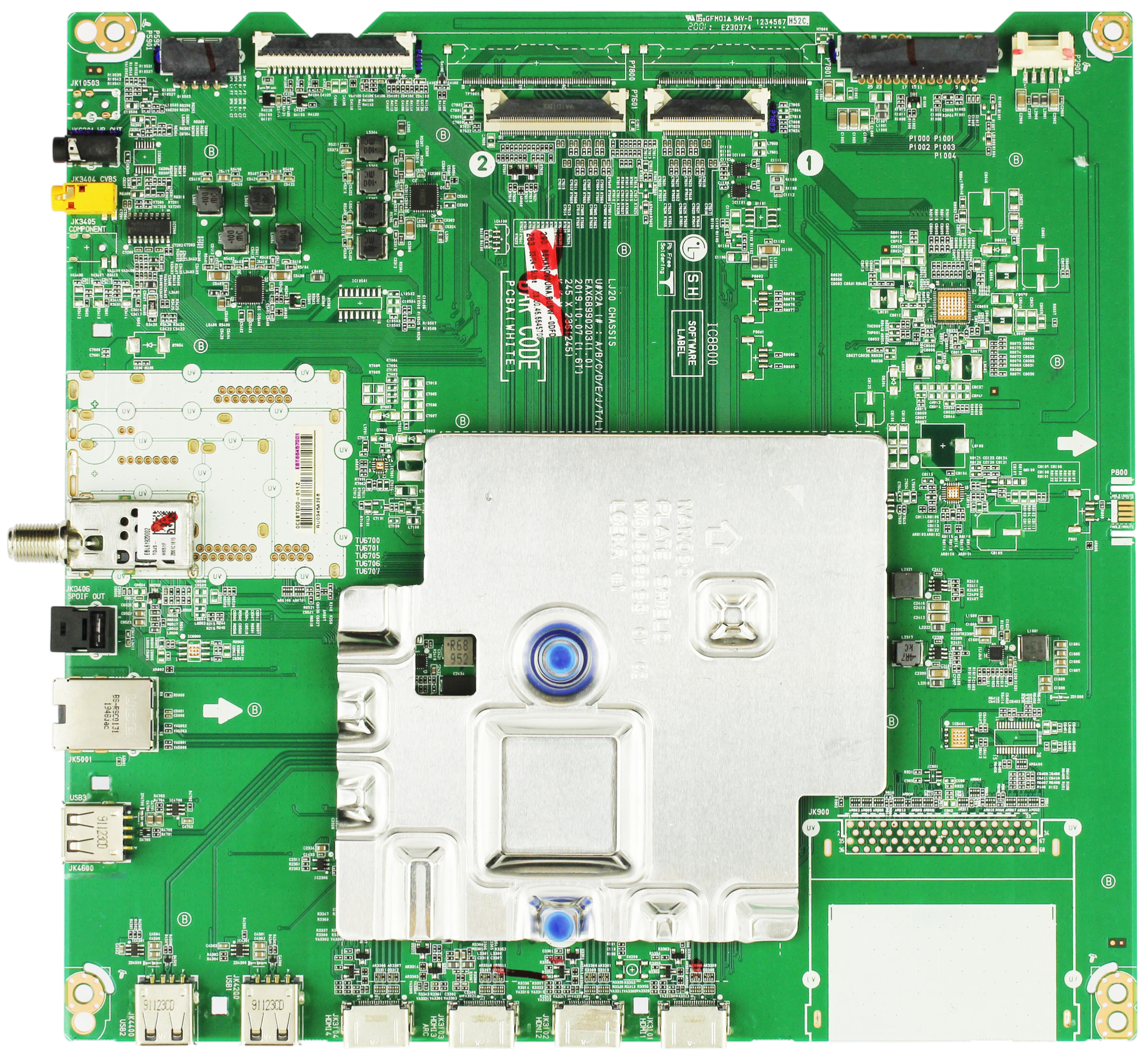 EBT66457001 LG Main Board, EAX68990203(1.0), 86NANO90UNA, 86NANO90ANA, 86NANO91ANA