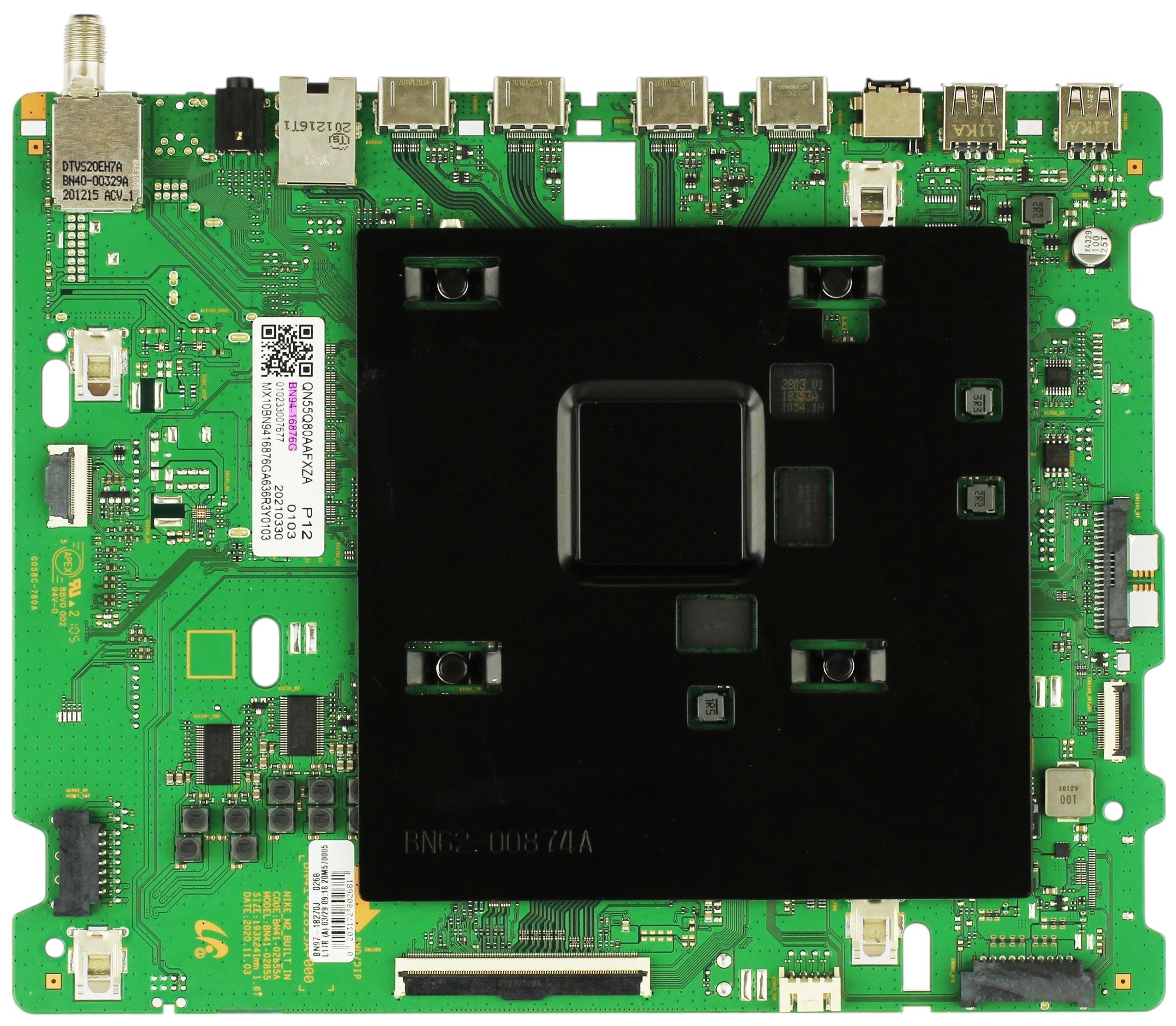 Samsung BN94-16876G Main Board QN55Q80AAFXZA (Version BA01)