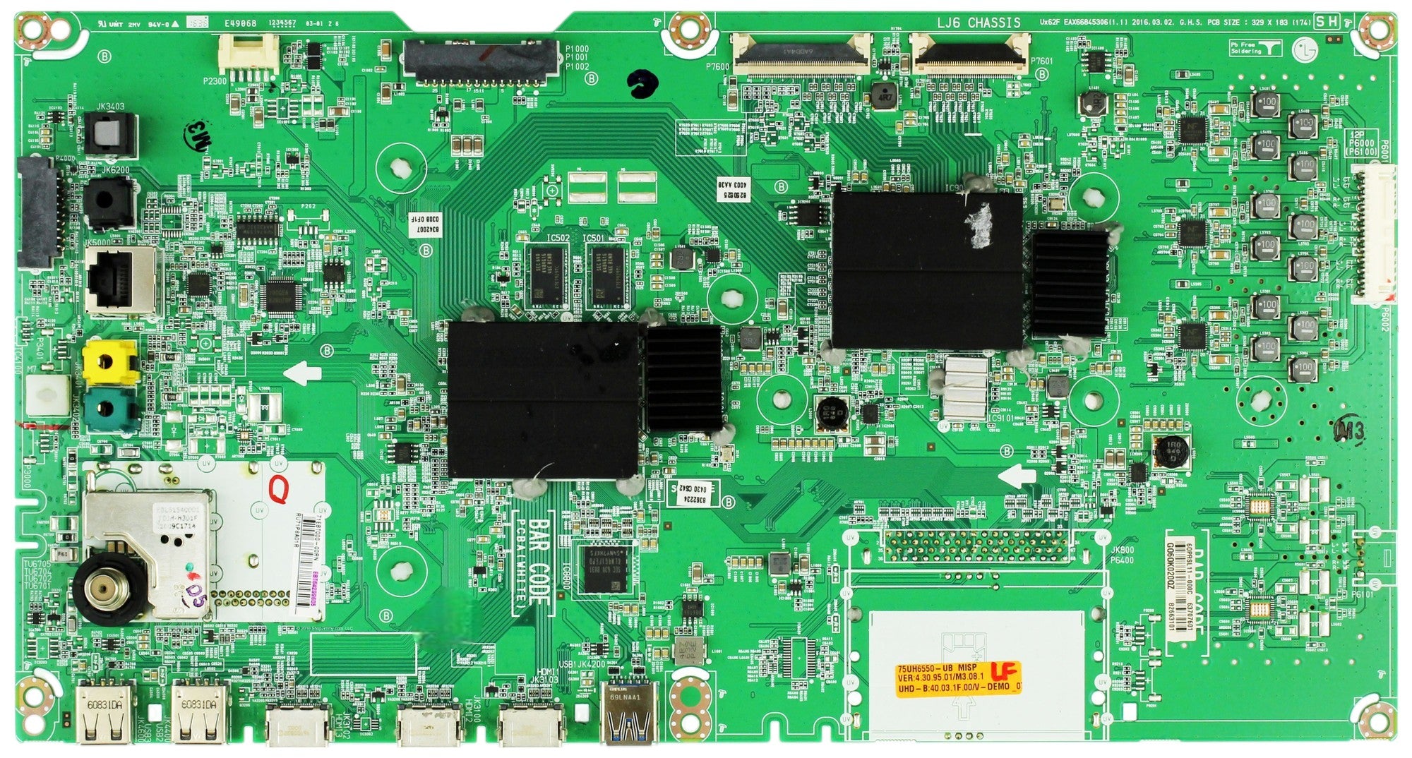 LG EBT64299605 Main Board for 75UH6550-UB.AUSWLJR