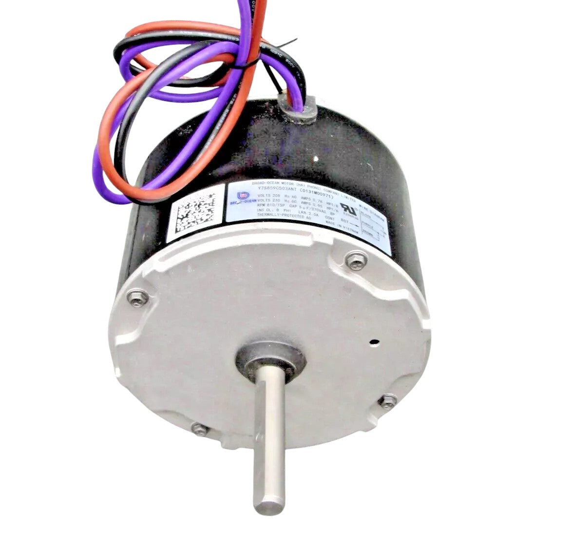 Zhongshan Broad-Ocean Y7S859C503NT / 0131M00753 Condenser Fan Motor 1/6HP 810rpm (REFURBED)