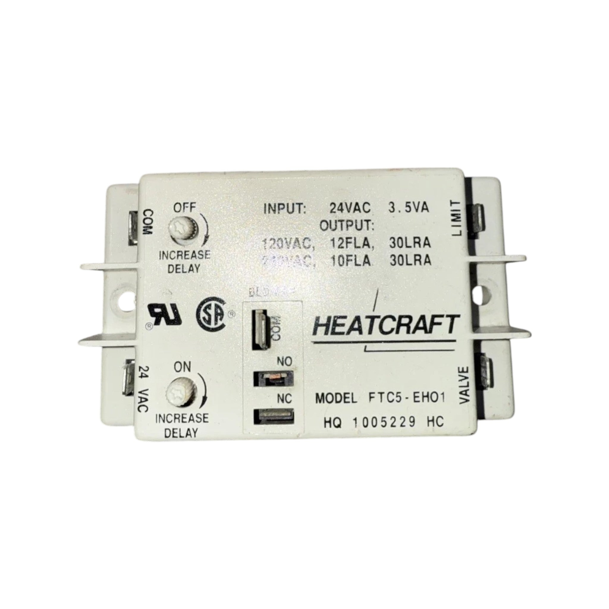 HEATCRAFT FTC5-EH01 Heat CONTROL HQ1005229HC HQ 1005229 (REFURBISHED)