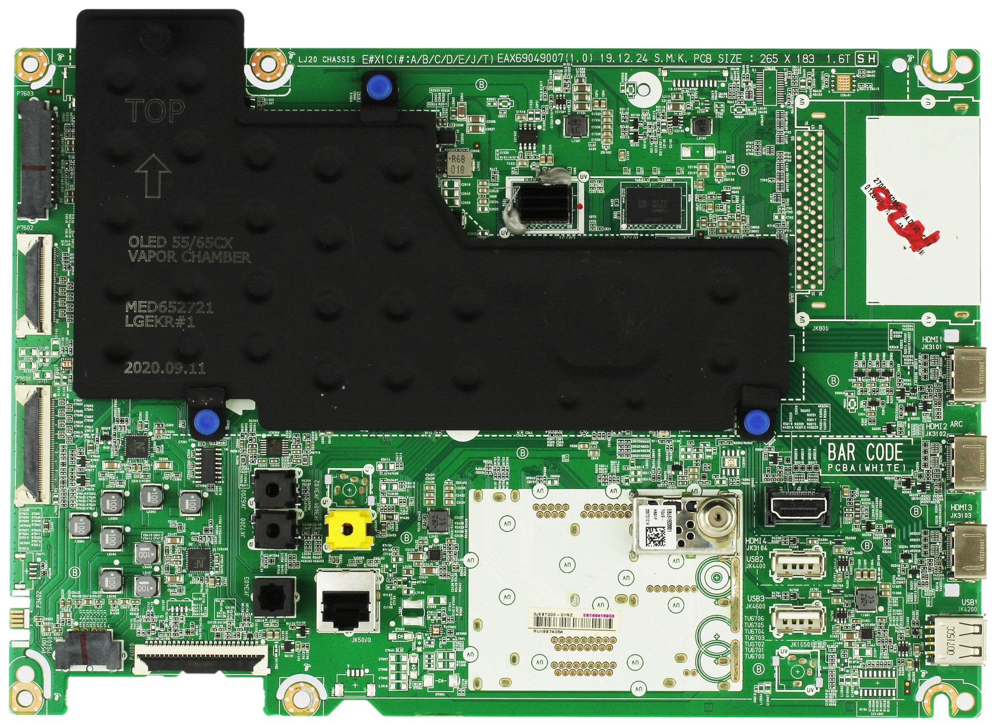 LG EBT66416903 Main Board for OLED65CXAUA.DUSQLJR