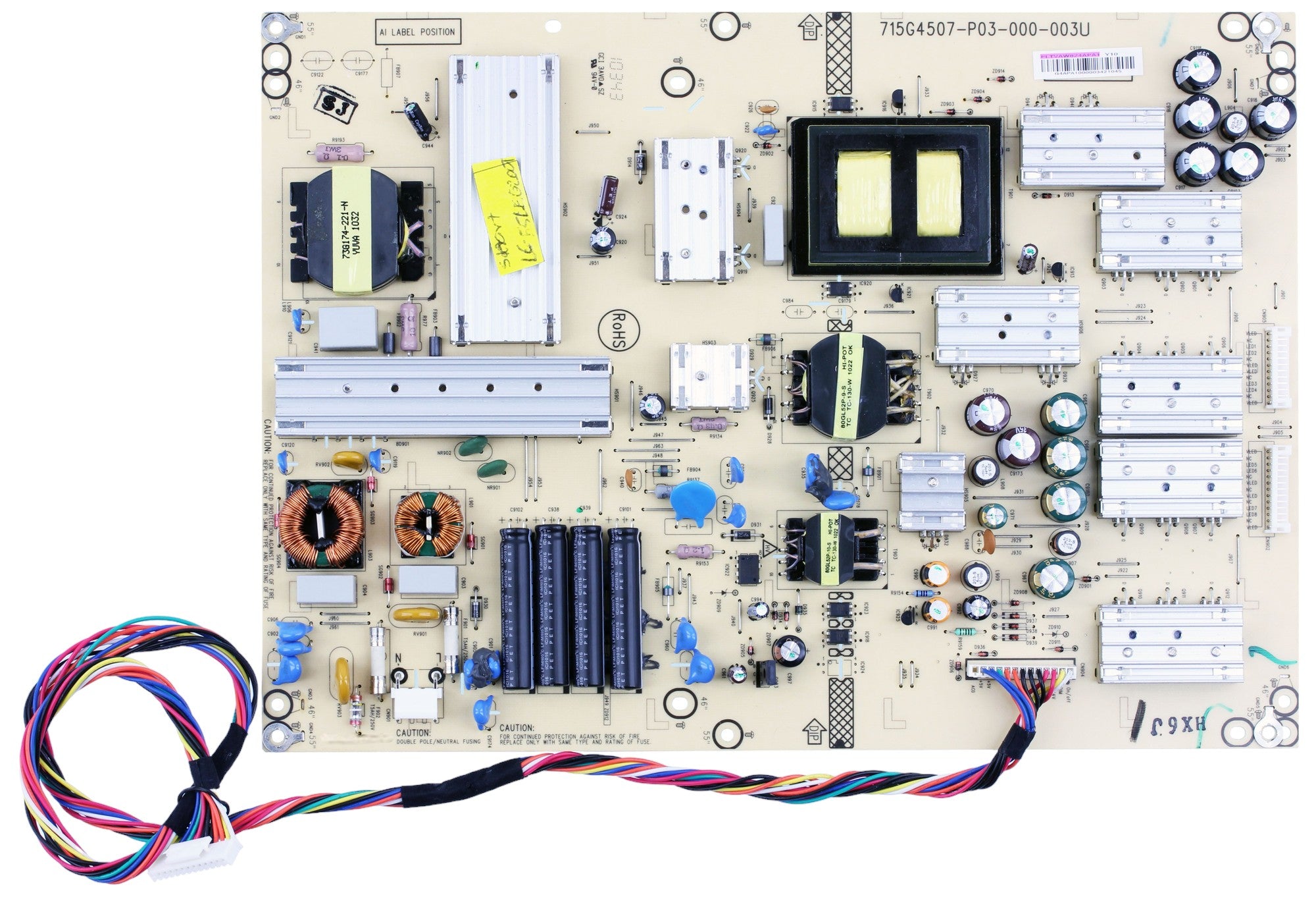 Sharp 9JR9900000120 Power Supply / LED Board