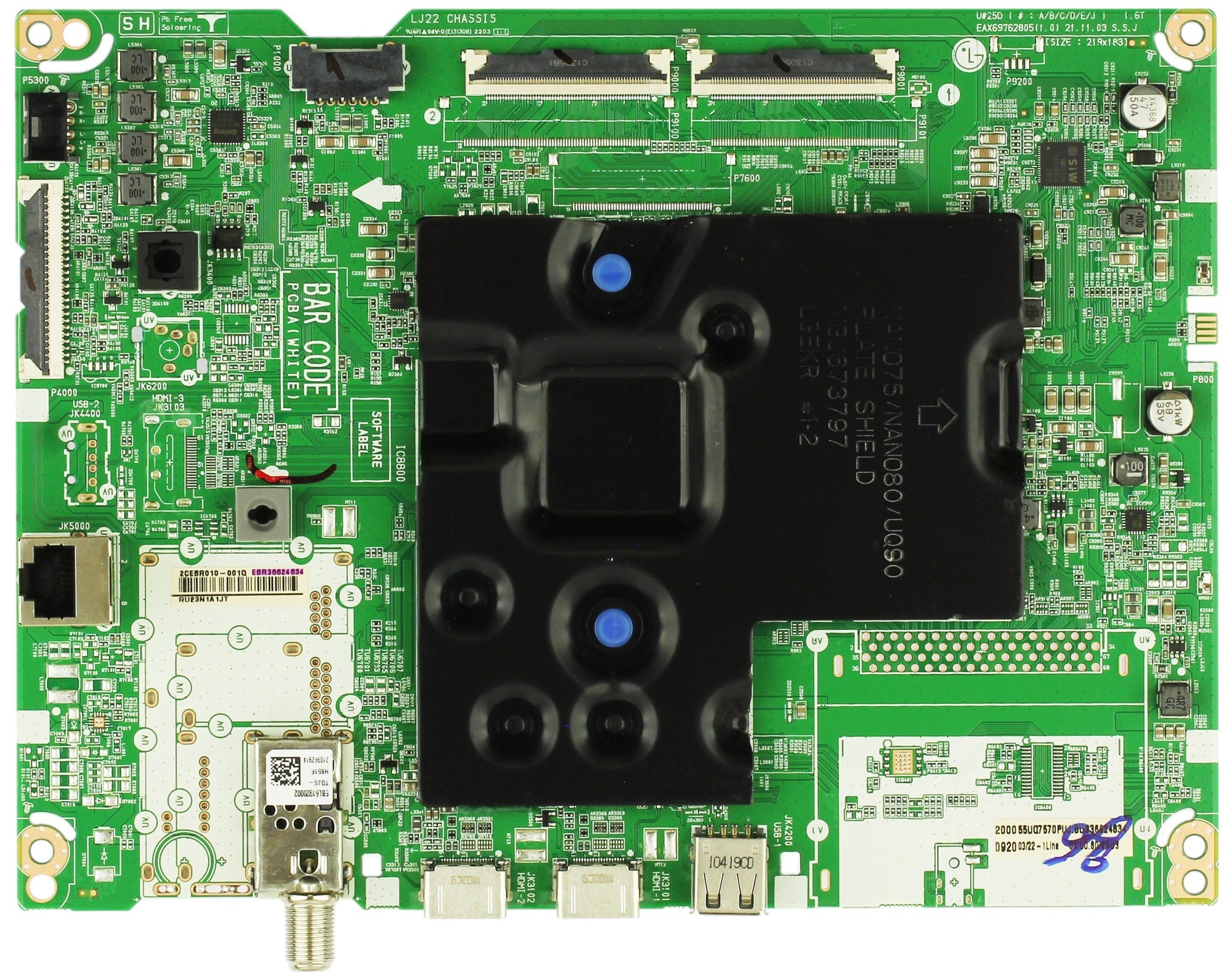 LG EBR36624834 Main Board for 55UQ7570PUJ.CUSFBH