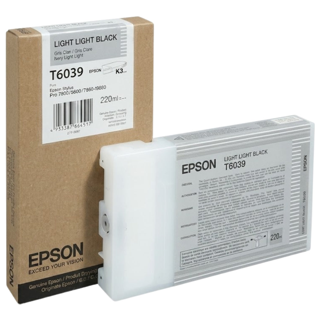 New, Pre-Owned - Epson T6039 Light Light Black Ink Cartridge