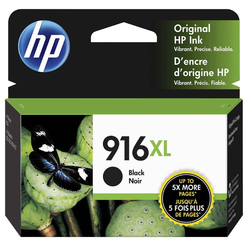 New, Pre-Owned - HP 916XL (3YL66AN) Black Ink Cartridges