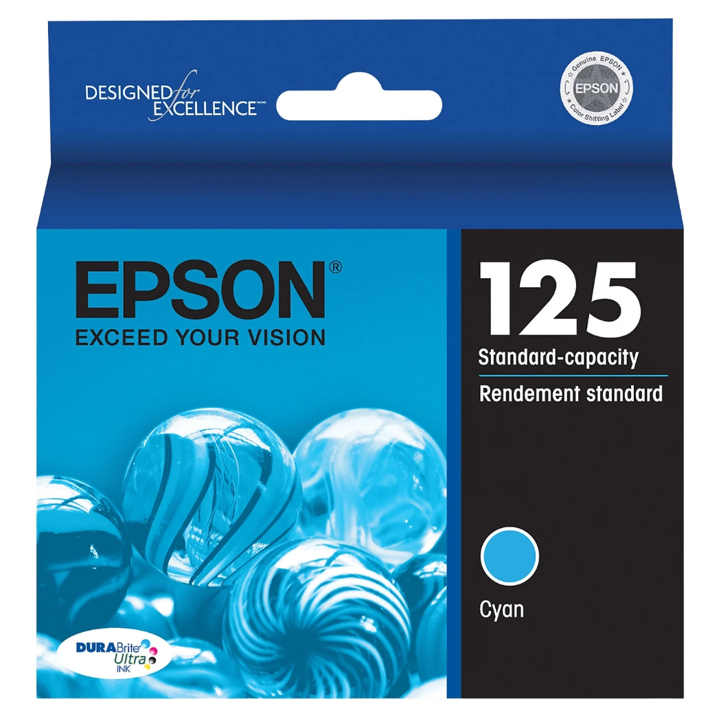 New, Pre-Owned - Epson 125 Cyan Ink Cartridge