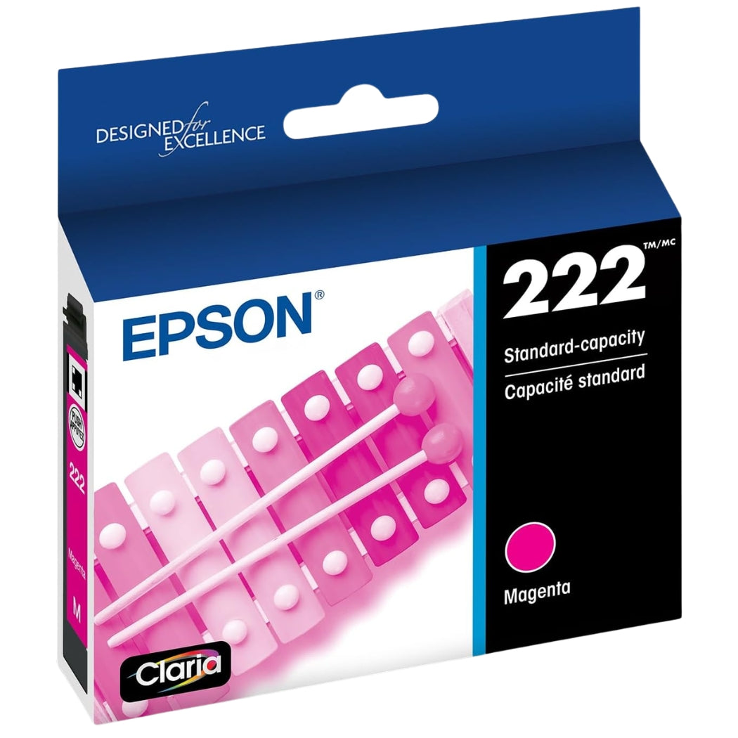 New, Pre-Owned - Epson T222 Magenta Claria Ink Cartridge, T222320-S