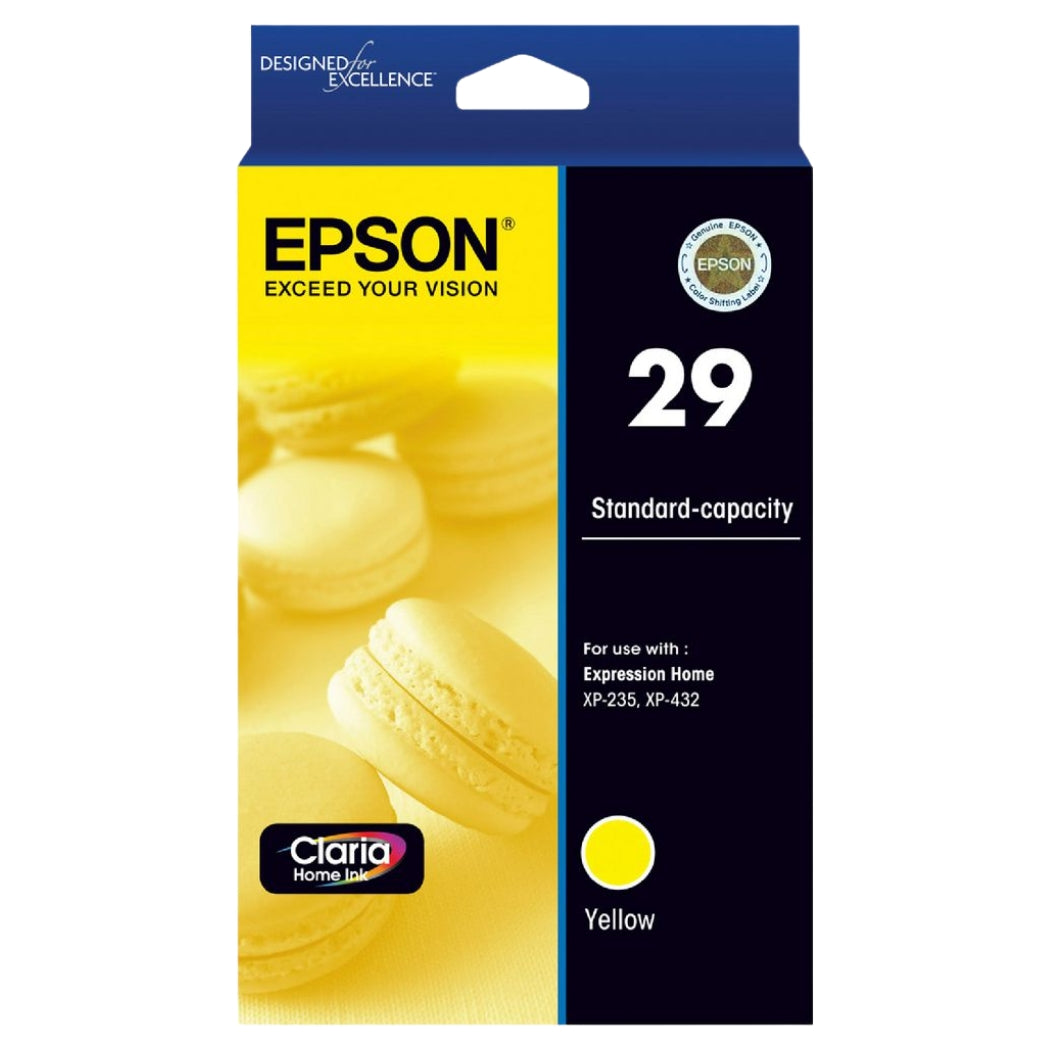 New, Pre-Owned - Epson 29 Yellow Ink Cartridge, C13T298440