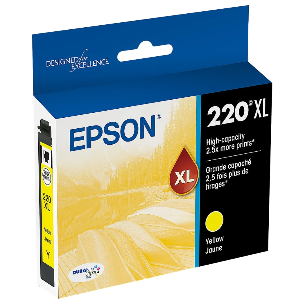 New, Pre-Owned - Epson 220XL High-capacity Yellow Ink Cartridge