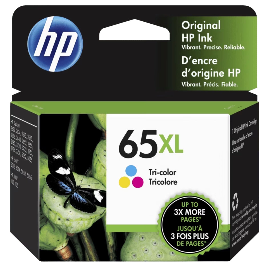 New, Pre-Owned - HP 65XL (N9K03AN) Color Ink Cartridge