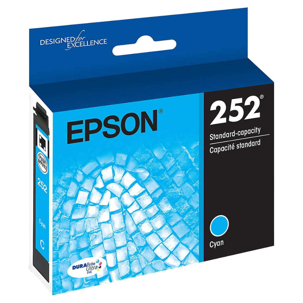 New, Pre-Owned - Epson 252 Cyan Ink Cartridge