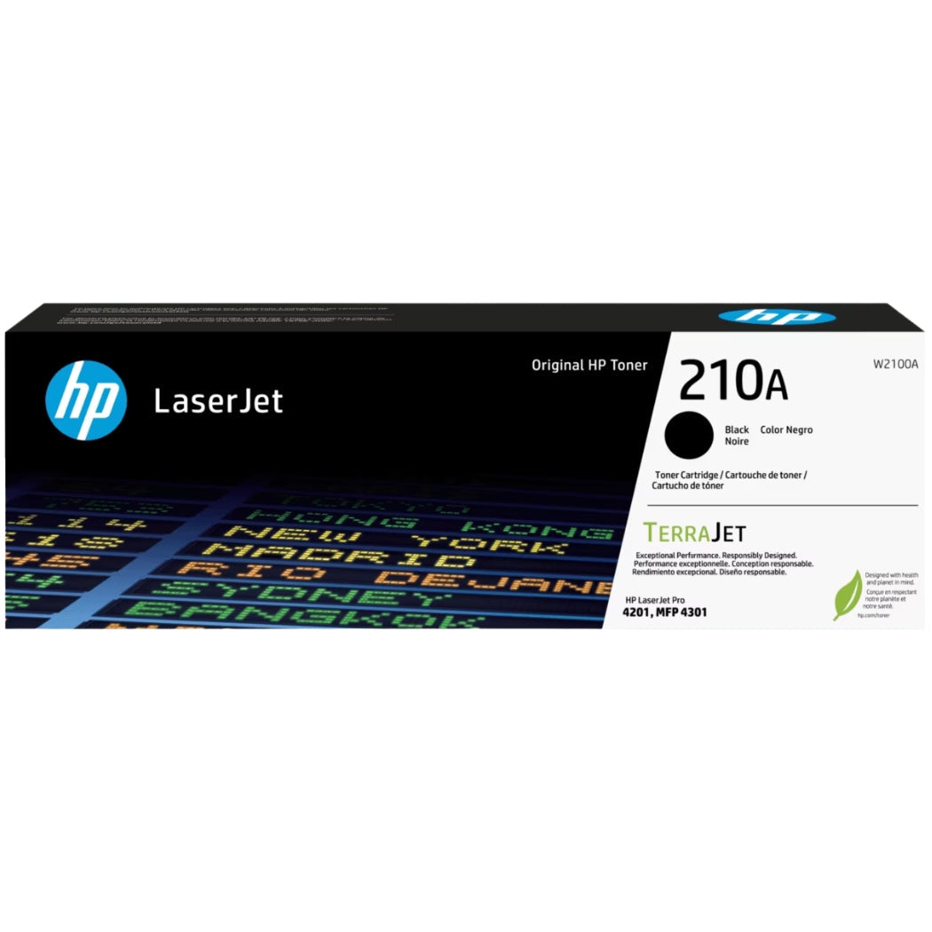 New, Pre-Owned - HP 210A Black LaserJet Toner Cartridge, W2100A