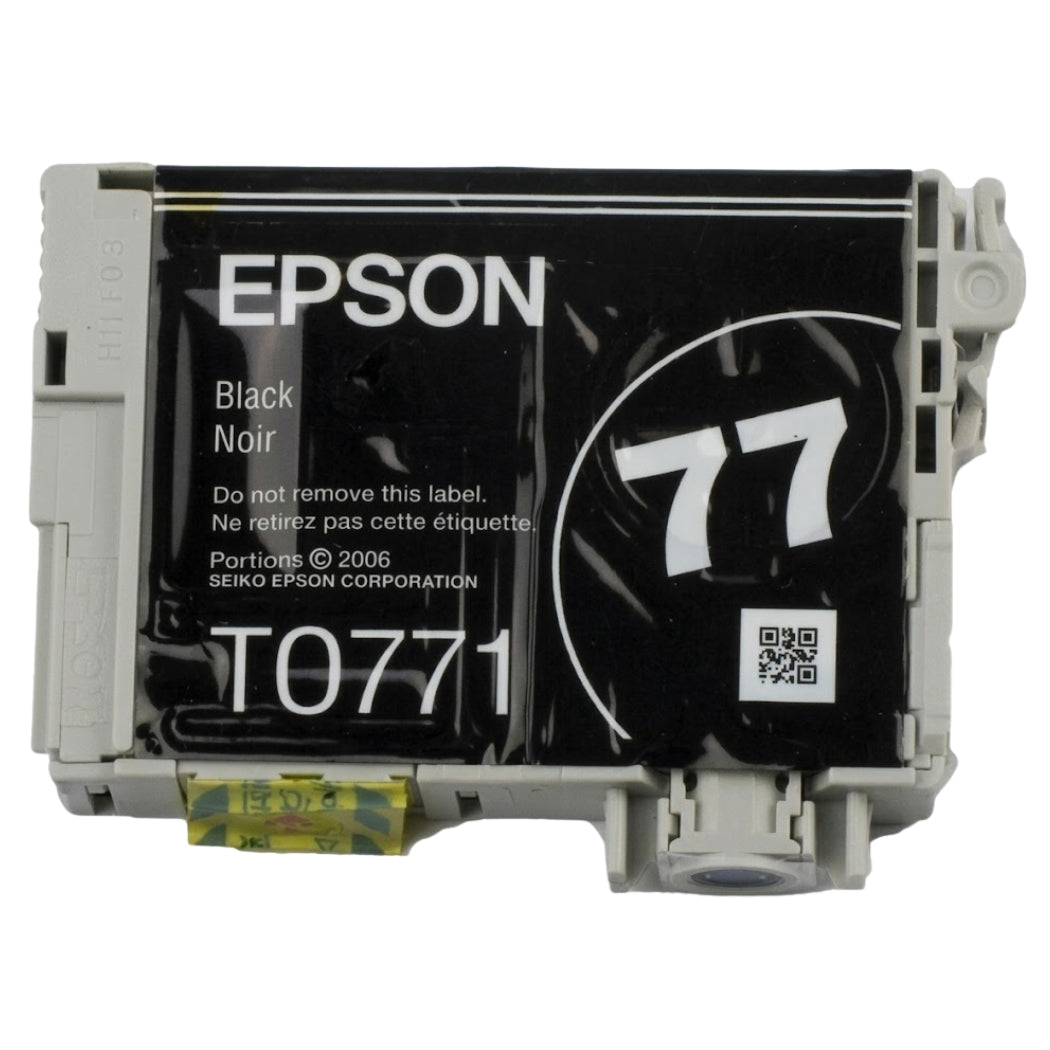 New, Pre-Owned - Epson 77 (T0771) Black Ink Cartridge