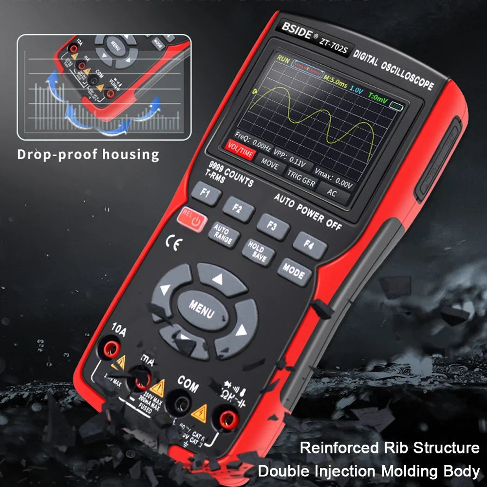 BSIDE ZT702S Handheld Oscilloscope Multimeter
