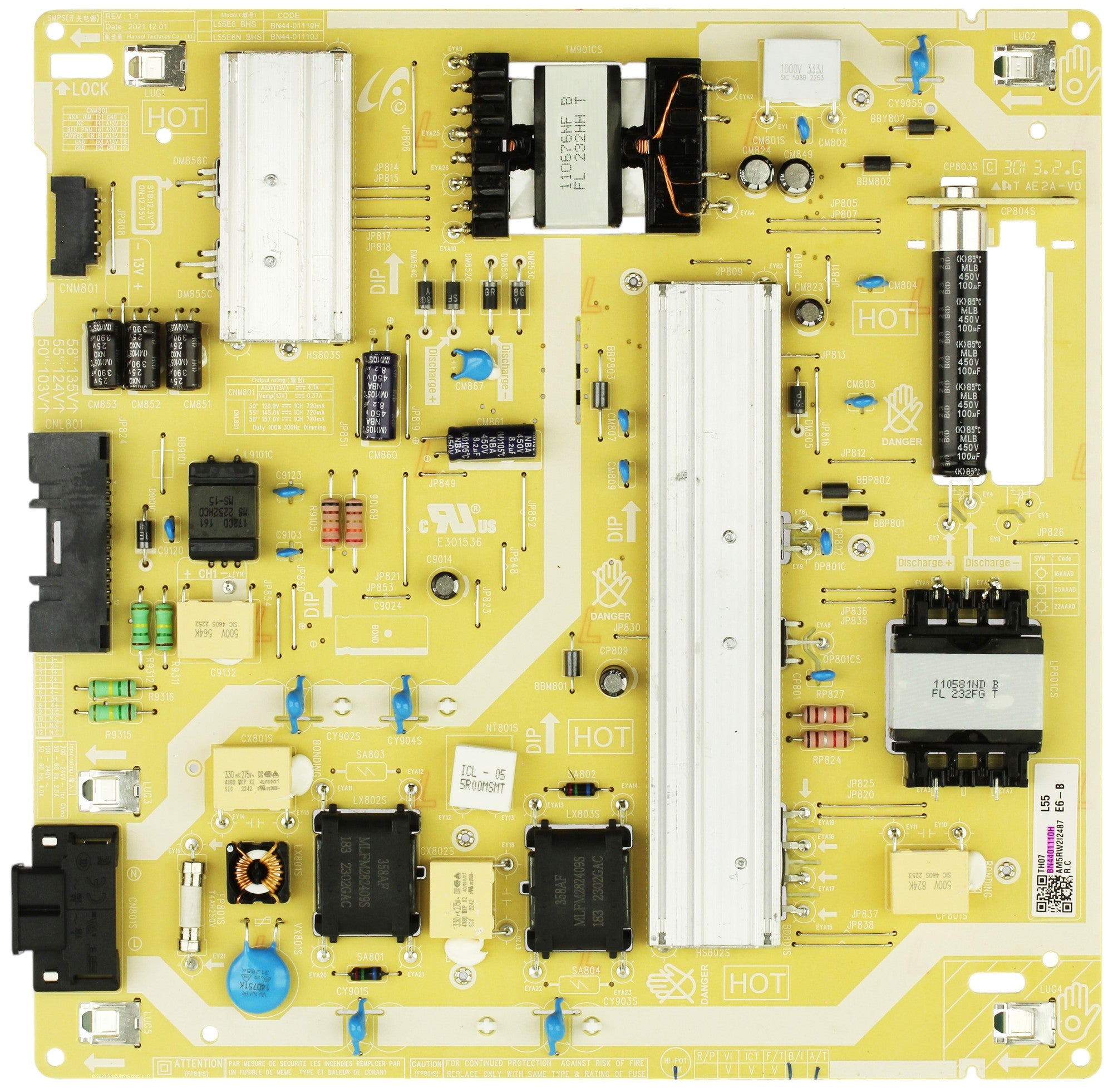 Samsung BN44-01110H Power Supply / LED Board