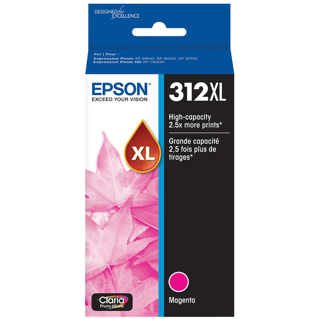 New, Pre-Owned - Epson 312XL High-Yield Magenta Ink Cartridge, T312XL320