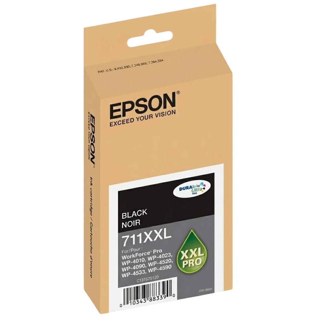 New, Pre-Owned - Epson 711XXL Extra High-Yield Black Ink Cartridge, T711XXL120