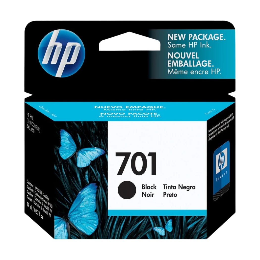 New, Pre-Owned - HP 701 (CC635A) Black Ink Cartridge
