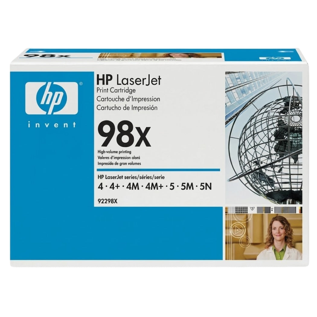 New, Pre-Owned - HP 98X High Yield Black Laser Toner Cartridge, 92298X