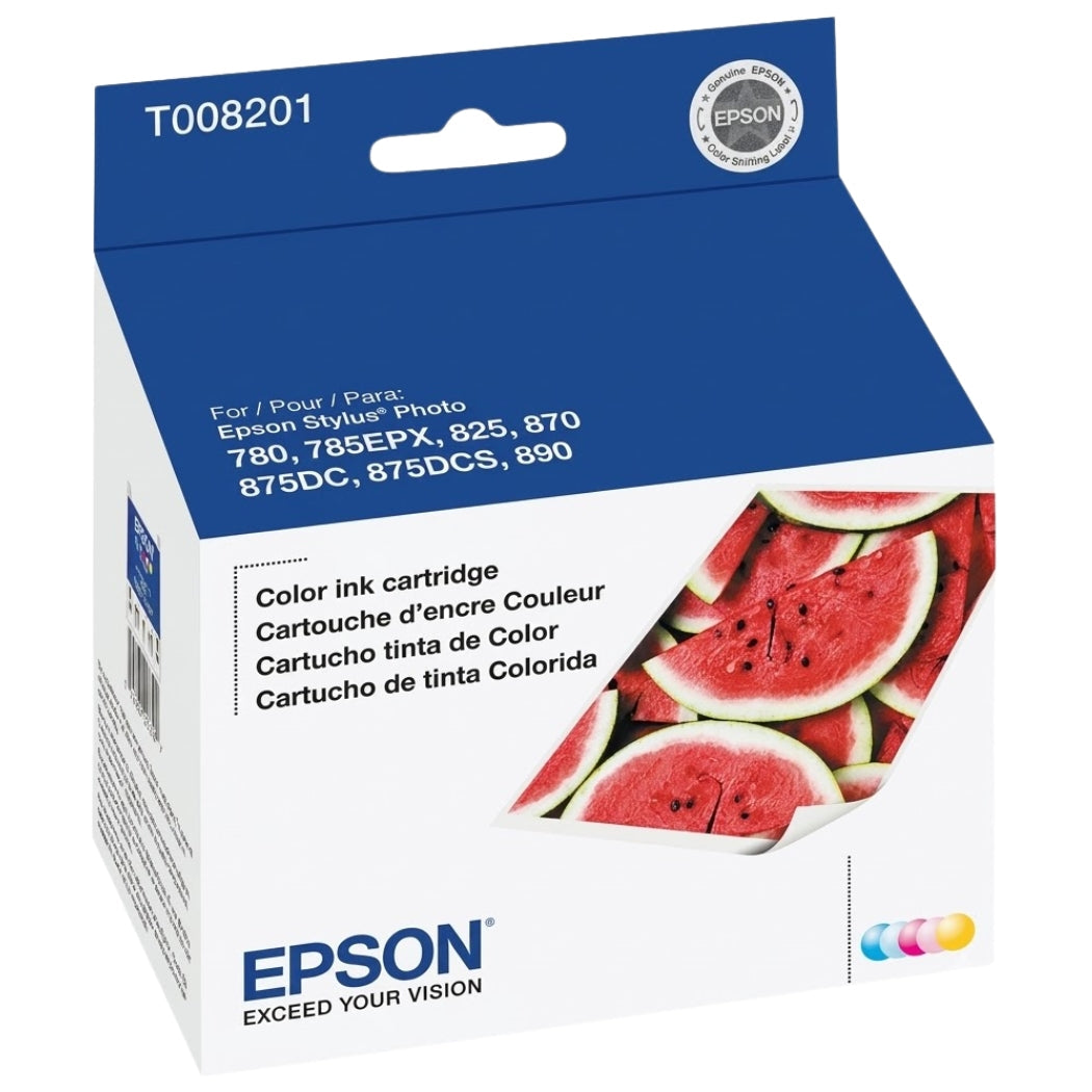 New, Pre-Owned - Epson T008 Standard Yield Color Ink Cartridge