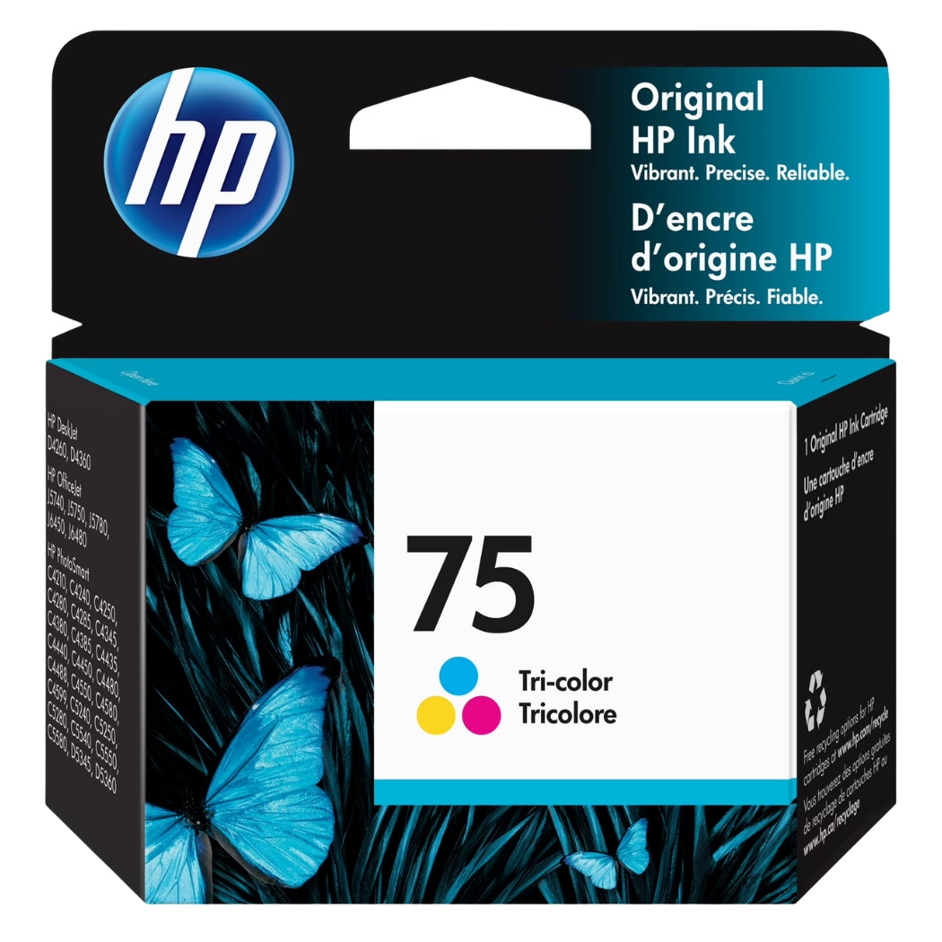 New, Pre-Owned - HP 75 (CB337WN) Color Ink Cartridge