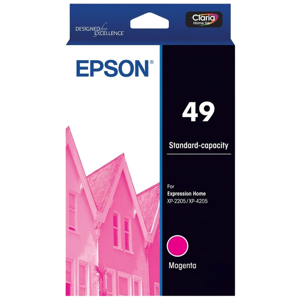 New, Pre-Owned - Epson 49 Standard Yield Magenta Ink Cartridge, C13T10E392