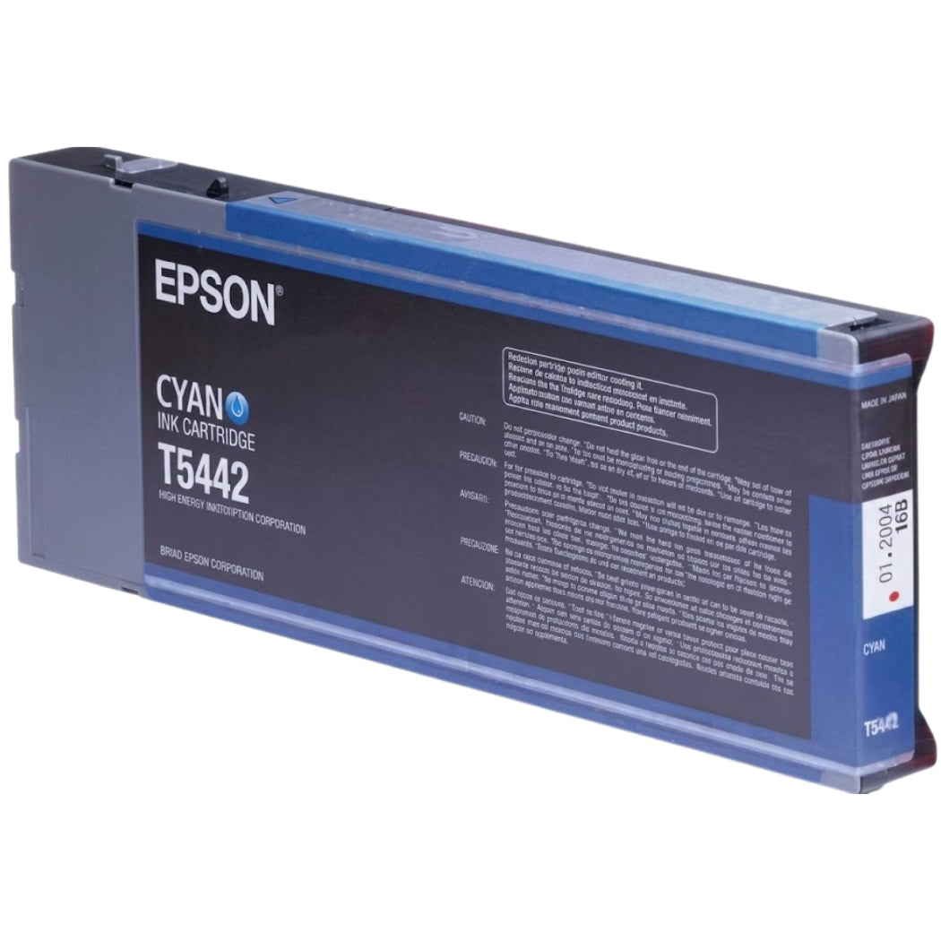 New, Pre-Owned - Epson T5442 High-Yield Cyan 220ml Ink Cartridge, T544200