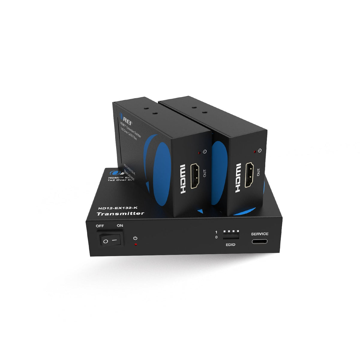 1080p 1x2 HDMI™ Extender Splitter (Loop) - 230ft (cat6)-HD12-EX132-K
