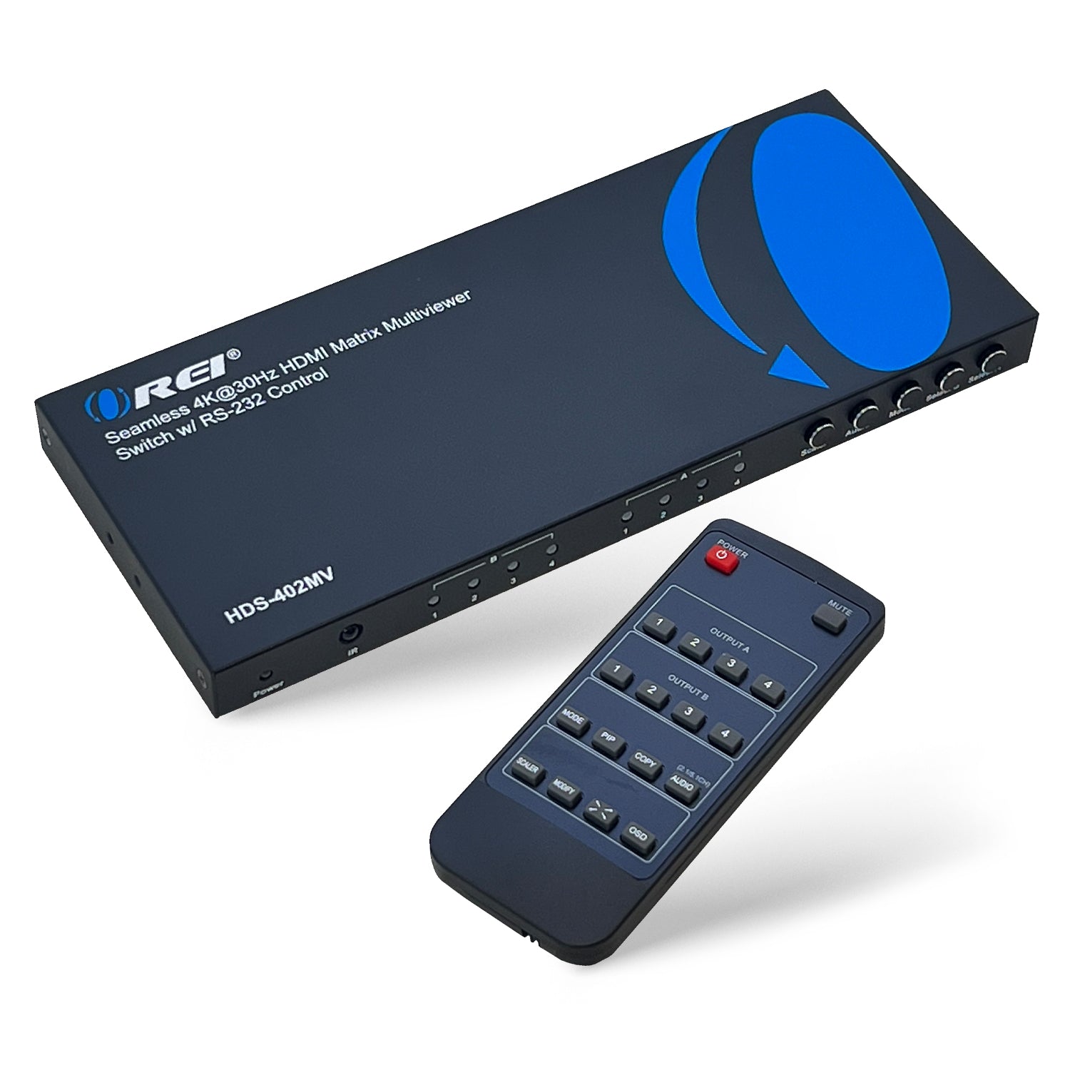 4K@30hz 4x2 HDMI™ Matrix  (Seamless, Audio Extract, MultiView)-HDS-402MV