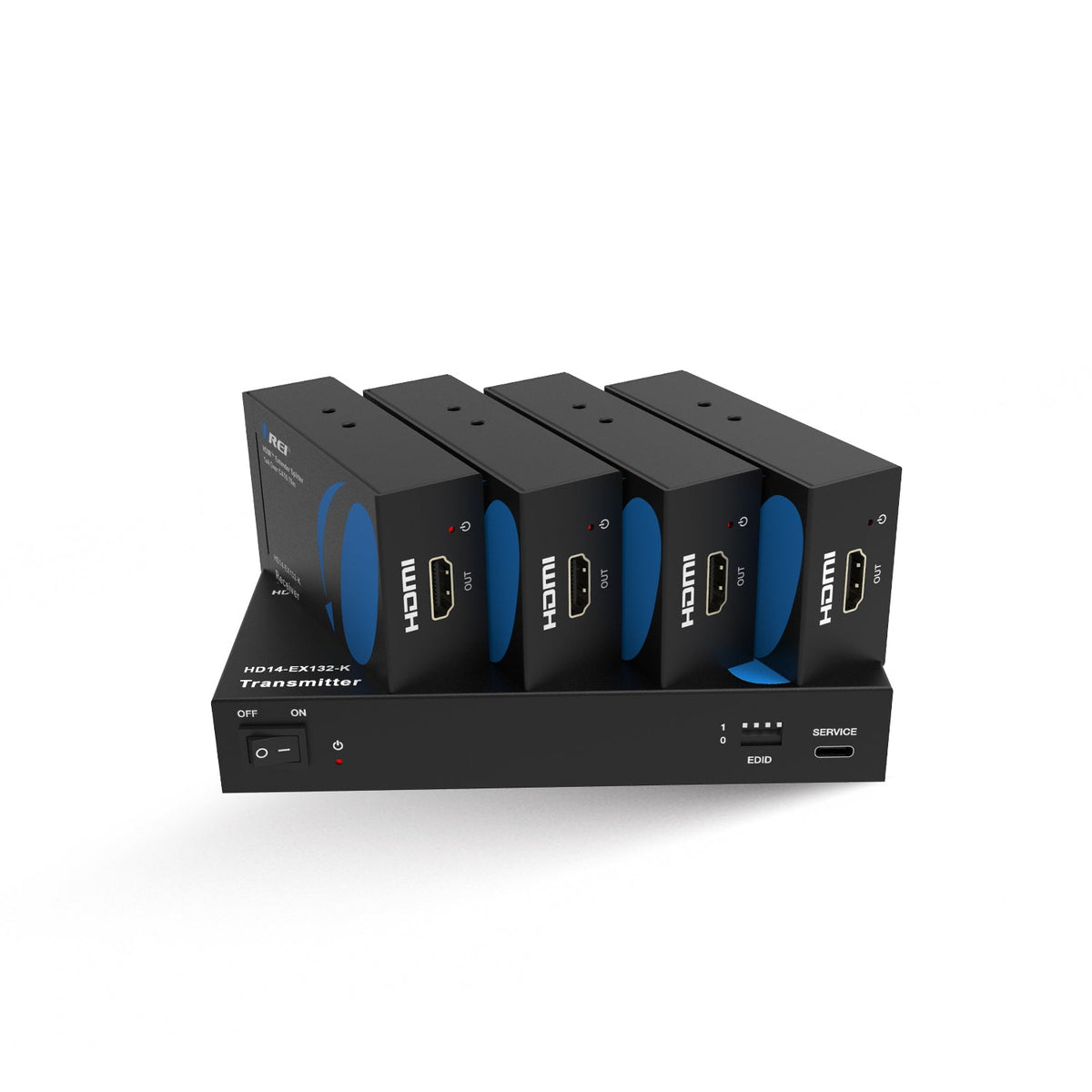 1080p 1x4 HDMI™ Extender Splitter (Loop) - 230ft (cat6)-HD14-EX132-K