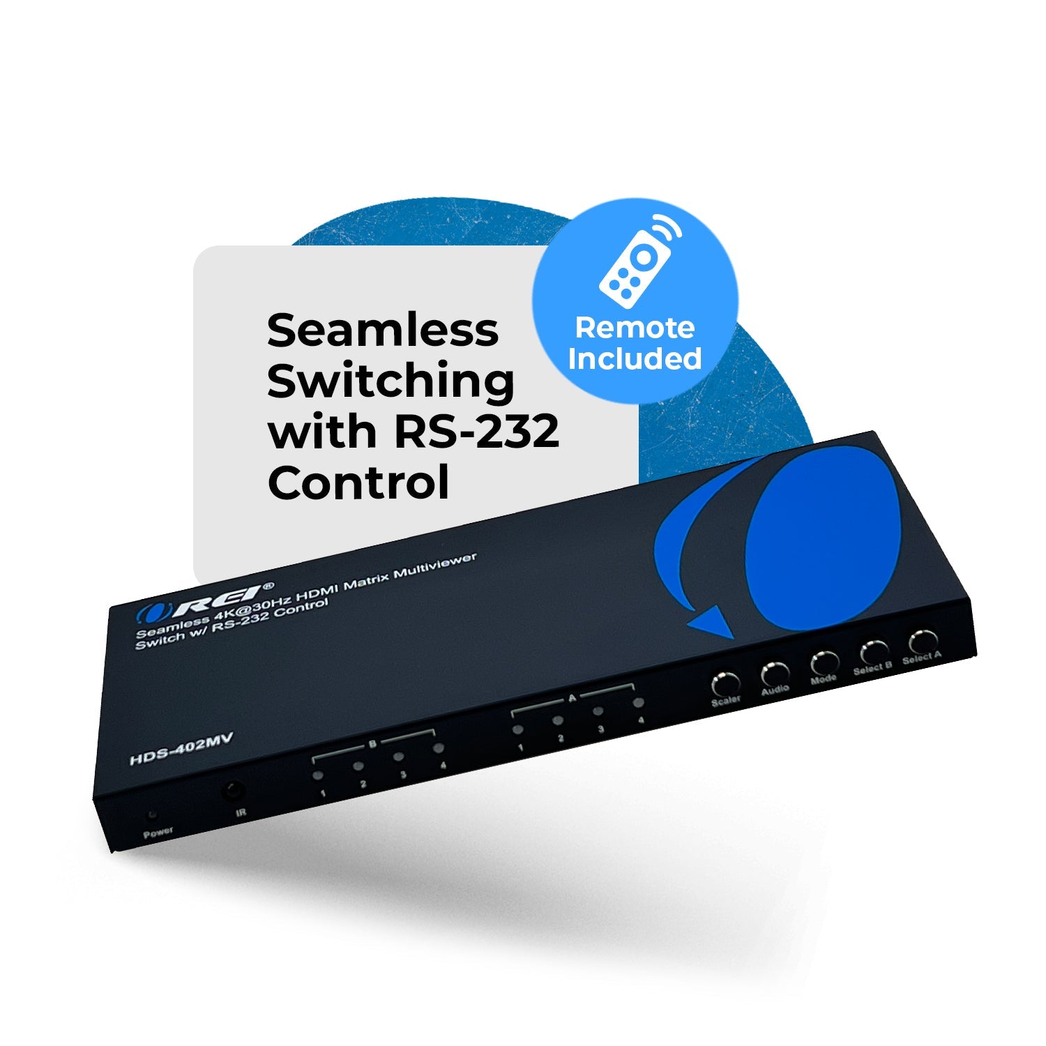 4K@30hz 4x2 HDMI™ Matrix  (Seamless, Audio Extract, MultiView)-HDS-402MV