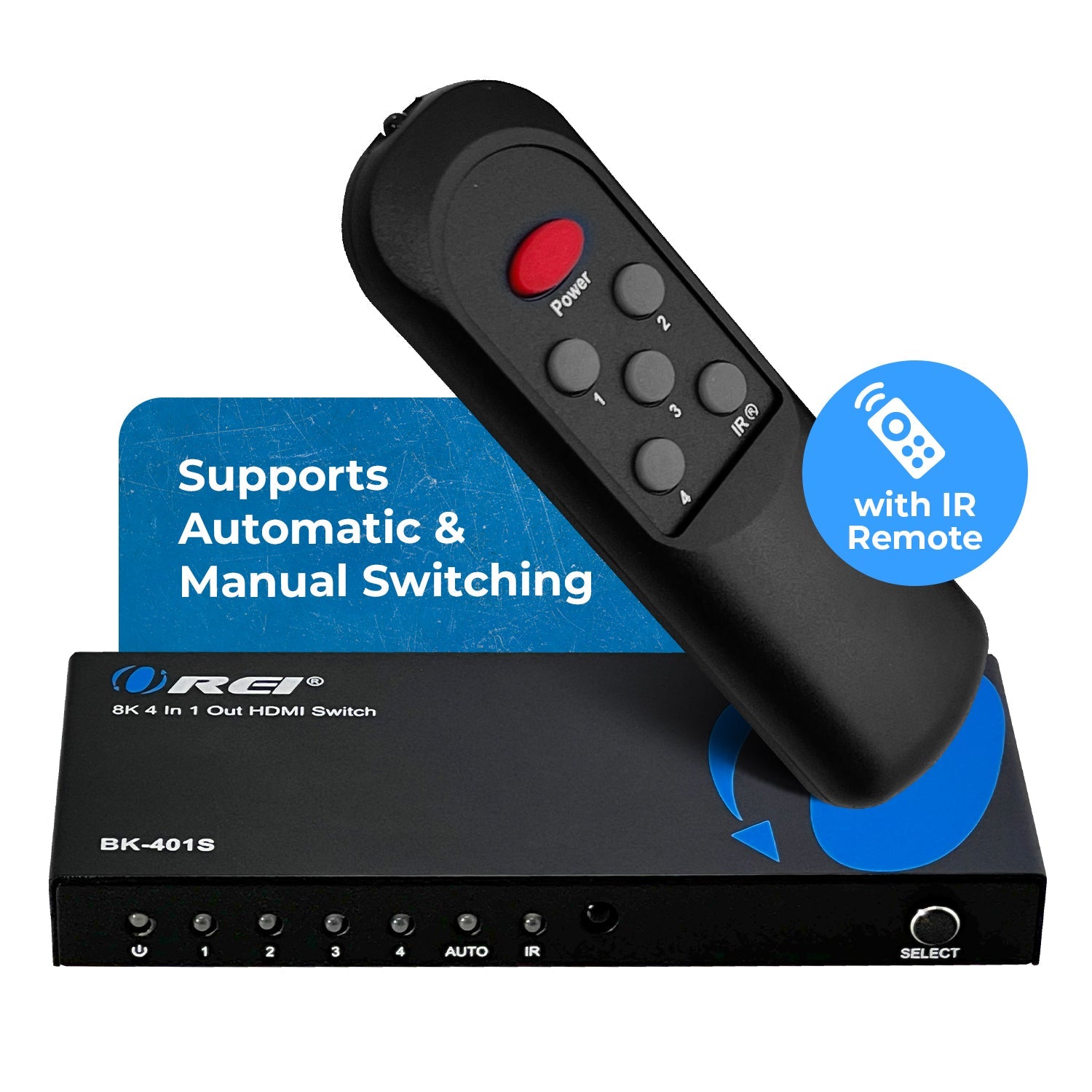 8K 4-port HDMI™ Switch-BK-401S