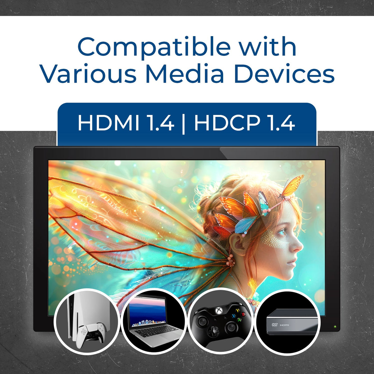 1080p 1x4 HDMI™ Extender Splitter (Loop) - 230ft (cat6)-HD14-EX132-K